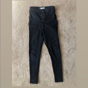 Topshop black denim Joni Jeans